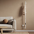 EMKE - EMKE Chauffe-serviettes Électrique, thermostat intelligent WiFi, sèche-serviettes électrique, barre unique, 150 cm de hauteur, Blanc - vignette