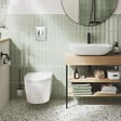 GROHE - Pack WC suspendu sans bride Start Round Ceramic  + abattant frein de chute + Bâti-support mur + Plaque chromé - vignette