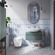 GROHE - Pack WC suspendu sans bride Start Round Ceramic  + abattant frein de chute + Bâti-support mur + Plaque chromé - vignette