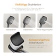 EMKE - EMKE Colonne de Douche Thermostatique – Anthracite Mat, Débit d'Eau Ajustable,Design Minimaliste Séparé, Douchette 3 Fonctions,Kit de Douche - vignette
