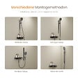EMKE - EMKE Colonne de Douche Thermostatique – Anthracite Mat, Débit d'Eau Ajustable,Design Minimaliste Séparé, Douchette 3 Fonctions,Kit de Douche - vignette
