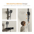 EMKE - EMKE Colonne de Douche Thermostatique – Anthracite Mat, Débit d'Eau Ajustable,Design Minimaliste Séparé, Douchette 3 Fonctions,Kit de Douche - vignette