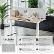 TECTAKE - Cloison de bureau Noisy avec coins arrondis gris - vignette