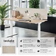 TECTAKE - Cloison de bureau Noisy avec coins arrondis beige - vignette
