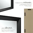 TECTAKE - Miroir mural rectangulaire ELINA avec cadre en plastique noir - vignette