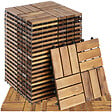 TECTAKE - Dalles de terrasse TABULA 12 lames marron - vignette