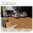 TECTAKE - Dalles de terrasse TABULA 12 lames marron - vignette
