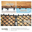 TECTAKE - Dalles de terrasse TABULA 12 lames marron - vignette