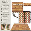 TECTAKE - Dalles de terrasse TABULA 4 lames marron - vignette
