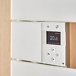ATLANTIC - Sèche-serviettes connecté Nefertiti étroit avec soufflerie mât gauche 1500W bleu profond - ATLANTIC - 850095 - vignette