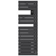 ATLANTIC - Sèche-serviettes connecté Nefertiti étroit mât droite 500W anthracite - ATLANTIC - 850640 - vignette