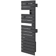ATLANTIC - Sèche-serviettes connecté Nefertiti étroit mât droite 500W anthracite - ATLANTIC - 850640 - vignette