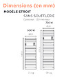 THERMOR - Sèche-serviettes Riviera 2 étroit 750W brun sable - THERMOR - 497546 - vignette