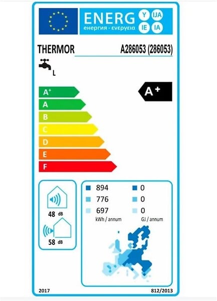 THERMOR - Chauffe-eau thermodynamique Aéromax 6 - 240L - Stable - 1800W - 5 à 7 personnes - large