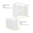 DECOCLIM - Cache unité extérieure en aluminium blanc crème taille S - DECOCLIM - 23AS9001 - vignette