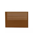 DECOCLIM - Face dos pour cache en aluminium brun argile taille S - DECOCLIM - 23AS8003-DOS - vignette