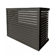 DECOCLIM - Cache unité extérieure en aluminium gris terre d'ombre taille L - DECOCLIM - 23AL7022 - vignette