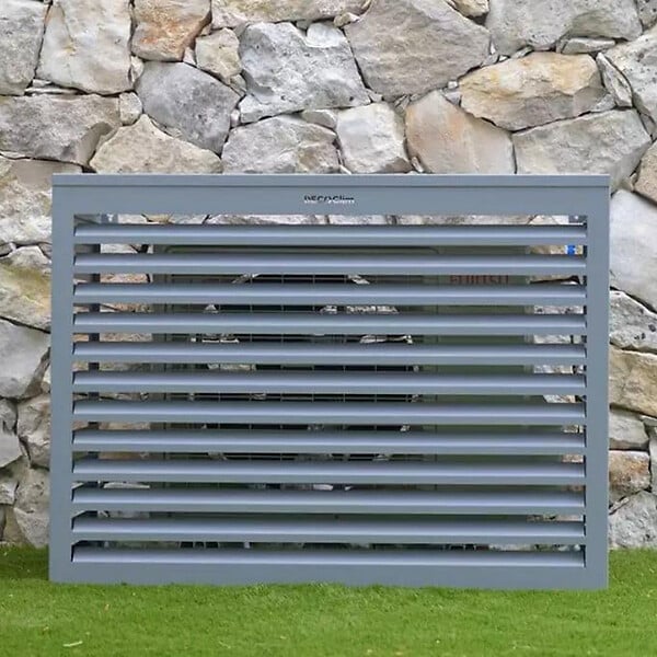 DECOCLIM - Cache unité extérieure en aluminium gris poussière taille M - DECOCLIM - 23AM7037 - large