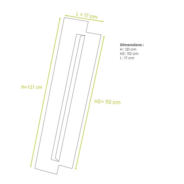 DECOCLIM - Lot de 2 joues latérales en alu blanc taille XL - DECOCLIM - DECOCLIM-23AXL9010-JLAT - large