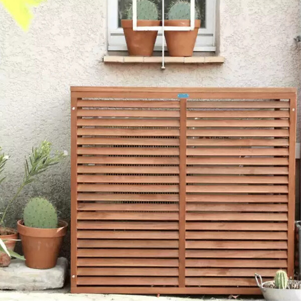 DECOCLIM - Cache unité extérieure en bois taille L - DECOCLIM - DECOCLIM-BL - large