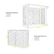 DECOCLIM - Cache unité extérieure en bois taille L - DECOCLIM - DECOCLIM-BL - vignette