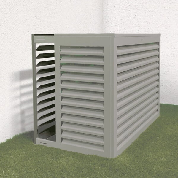 DECOCLIM - Face dos pour cache en aluminium gris clair taille L - DECOCLIM - 23AL7035-DOS - large