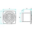 ALDES - Extracteur DESIGN 125 T - 9,3W - 115m3/h - 31dB - Blanc - vignette