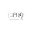 ALDES - Kit bouche d'insufflation BIO - ø80mm - Mur ou plafond - Minigaine - vignette