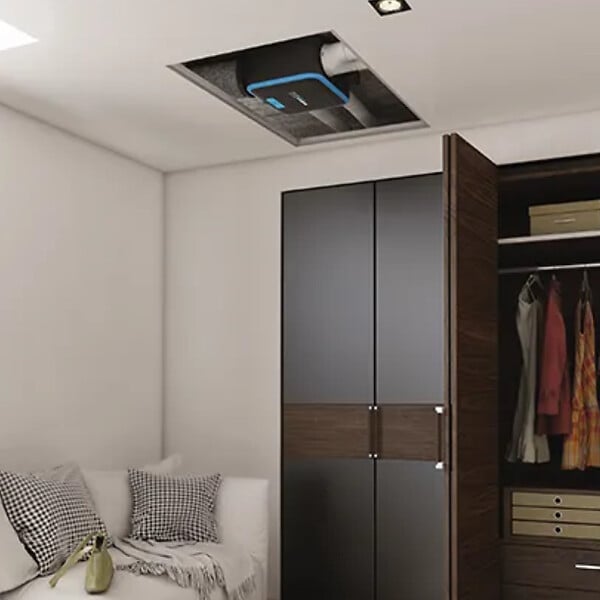 ALDES - Groupe VMC EasyHome Hygro Compact Classic - Simple flux Hygroréglable - 20.7W - 221 m³/h - 32 dB - 4 sanitaires - large