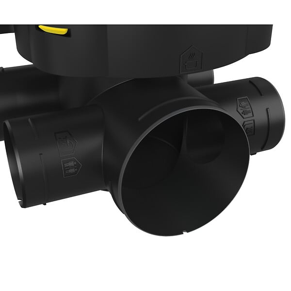 ALDES - Kit VMC EasyHome Auto Classic - Simple flux Autoréglable - 241 m³/h - 26 dB - avec 3 grilles Colorline - large