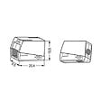 WAGO - Lot de 100 bornes pour luminaires WAGO 2,5 mm² / 2 rigides - 1 souple / 105°C / Blanc - vignette