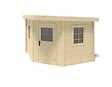 ALTANKA - Abri de jardin en bois - 8m2 - 3x3m - Ep. 28mm - Couleur: naturel - DOM665 - vignette