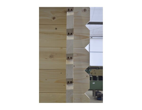 ALTANKA - Abri de jardin en bois - 16m2 - 4x4m - Ep. 40mm - Couleur: naturel - DOM611 - large