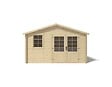 ALTANKA - Abri de jardin en bois - 11.7m2 - 3.9x3m - Ep. 34mm - Couleur: naturel - DOM561 - vignette