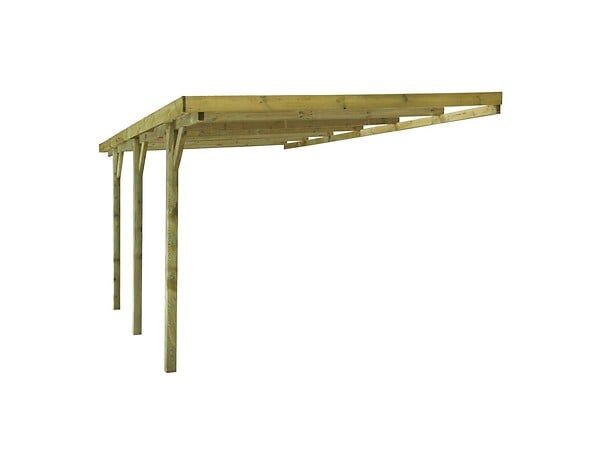 ALTANKA - Carport, abri de voiture  3x5.24 m - 15 m2 - adossé  - CAR6 - large
