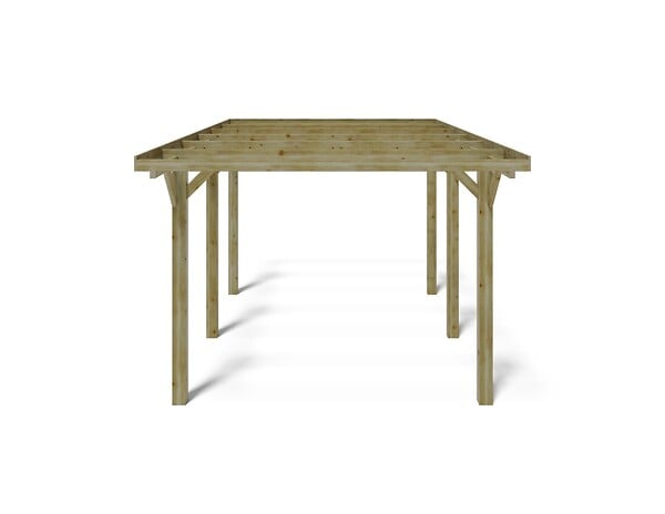 ALTANKA - Carport, abri de voiture  3.04x5.12 m - 15.56 m2 - CAR10 - large