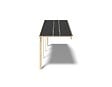 ALTANKA - Avant-toit en bois 6x2m pour le chalet de jardin 6m, couleur naturel - DOM553 - vignette