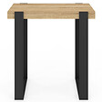 ID MARKET - Table haute de bar PHOENIX bois et noir 90 cm - vignette
