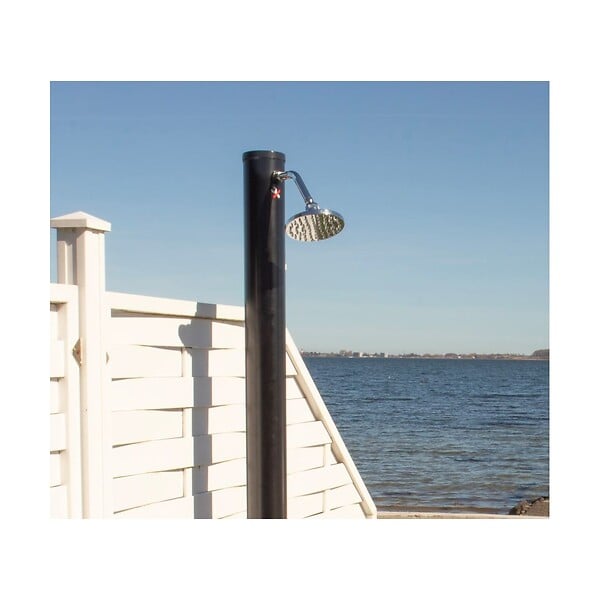KZ GARDEN - Douche Solaire Extérieure 20L Hauteur 217cm 3.5Bar Ø 15cm Noir Pommeau et Mitigeur Chromés Douche de Jardin Piscine Plage KZ - large