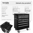 TECTAKE - Servante d'atelier 7 tiroirs noir - vignette