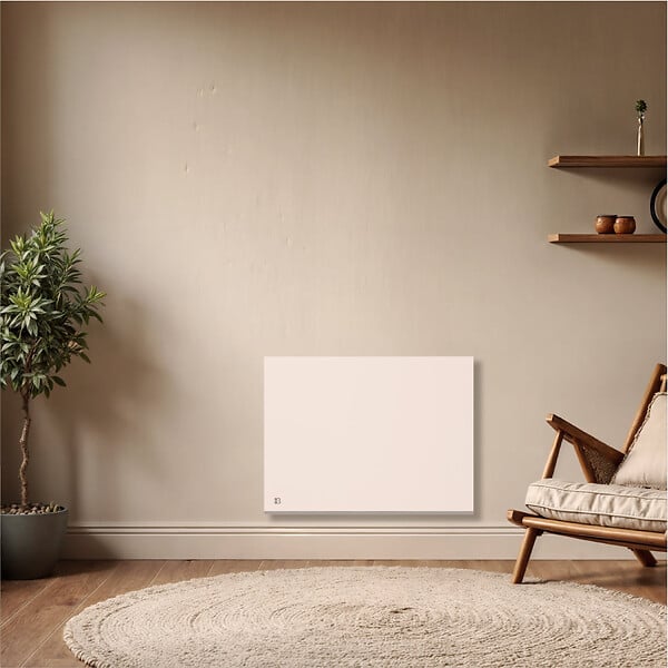 BESTHERM - Radiateur électrique fixe connecté WIFI à inertie sèche céramique 1000W NESSA CONNECT horizontal blanc - large