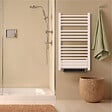 BESTHERM - Sèche-serviette électrique sans fluide avec soufflerie - BESTHERM - HESTIA 500 + 1000W - blanc - vignette
