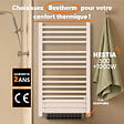BESTHERM - Sèche-serviette électrique sans fluide avec soufflerie - BESTHERM - HESTIA 500 + 1000W - blanc - vignette