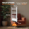 BESTHERM - Sèche-serviette électrique sans fluide avec soufflerie - BESTHERM - HESTIA 500 + 1000W - blanc - vignette