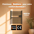 BESTHERM - Sèche-serviette électrique sans fluide - BESTHERM - HESTIA 300W - noir - vignette