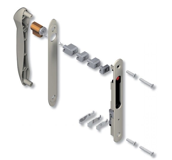 LA CROISEE DS - KIT FERMETURE DOUBLE RENOV BLC RAL9010 - large