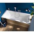 DURAVIT - Baignoire droite No.1 180 x 85 cm + Pare bain droit AURYS Raywall chromé version droite - vignette