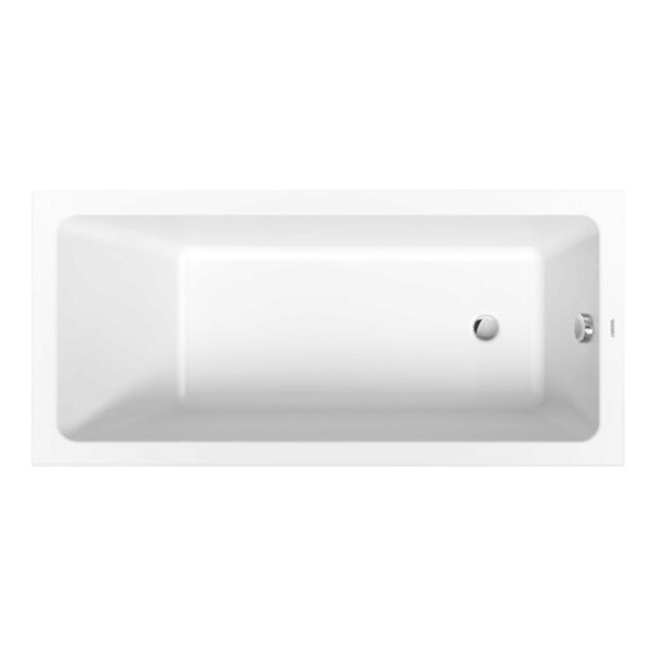 DURAVIT - Baignoire droite No.1 180 x 85 cm + Pare bain droit AURYS Raywall chromé version droite - large