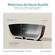EMKE - EMKE Vasque à poser céramique 415×415×145 mm, Lavabo salle de bain carré, Lavabo en céramique noir mat - vignette