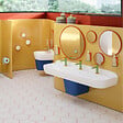 VITRA - Lavabo pour enfant VitrA Sento Kids 125 cm 1 hauteur avec trop-plein + cache-siphon Sento kids - vignette